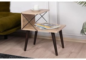 Nočný stolík CROSS 55x50 cm hnedá