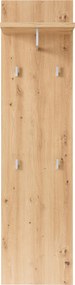 XXXLutz VEŠIAKOVÝ PANEL, dub artisan, 40/158/30 cm - Vešiakové steny - 002737046130