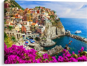 Obraz - Talianska dedinka Manarola (70x50 cm)