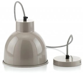 Vintage - retro kovové svietidlo - lampa  NUNO Gray, 19x17cm