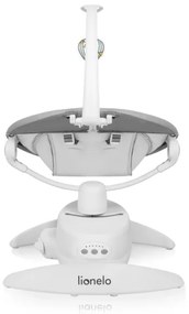 Lionelo - Detské hojdacie kresielko s melódiou IRIS Grey Concrete