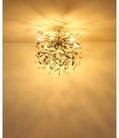 Globo 64138DS - Luster na tyči QUEENA 6xE14/40W/230V strieborný