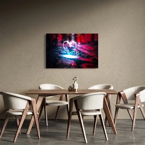 Obraz svetelného srdca (90x60 cm)