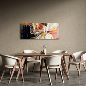 Obraz - Žena hrajúca na piáno (120x50 cm)