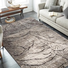 Luxusný koberec do obývačky s abstraktným motívom lístia Šírka: 160 cm | Dĺžka: 220 cm
