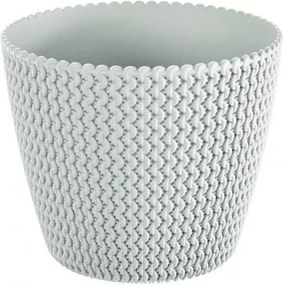 Prosperplast Obal na kvetináč Splofy biela, pr. 13 cm