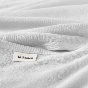 Goldea bavlnený froté uterák / osuška soft bez bordúry – sivý 50 x 100 cm