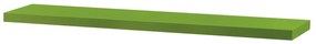 Autronic - Polička nástenná 120 cm, MDF, farba zelený mat, baleno v ochranej fólii - P-002 GRN VÝPRODEJ