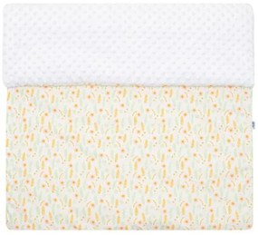 NEW BABY Detská deka z Minky s výplňou New Baby Harmony biela 70x100 cm