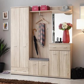 Predsieňový nábytok Armario III + Poduška sonoma