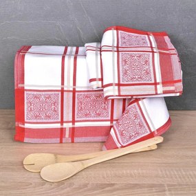 Utierky z egyptskej bavlny SOLE RED 50 x 70 cm 3 ks