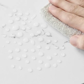 Stojan na kvety so šiestimi policami - mramor / zlaté nohy