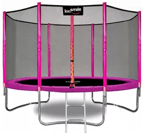Trampolína s vonkajšou sieťou 252 cm - RUŽOVÁ