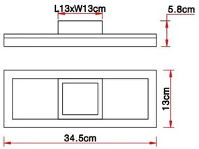 Globo 67297D1 - LED Stropné svietidlo BEATRIX LED/12W/230V