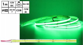 ecoPLANET Homogénny Neon COB LED pásik 12V 50m ZELENÝ
