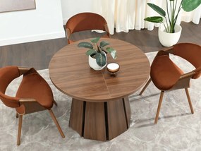 Rozkladací jedálenský stôl ORHAN orech 100 - 180 cm