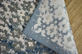 Kusový koberec ACRYLOVY YAZZ 7006 sivý / modrý / slonová kosť