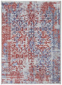 Diamond Carpets koberce Ručne viazaný kusový koberec Diamond DC-JKM Silver / blue-red - 245x305 cm