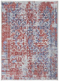 Ručne viazaný kusový koberec Diamond DC-JKM Silver / blue-red, 365x550, červená, chodba / predsieň, Diamond Carpets India
