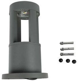 LED Vonkajšia lampa LED/10W/230V 25cm 6400K IP65 šedá