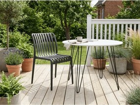 Plastová stolička TREGO, antracitová