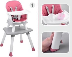 JOKOMISIADA Detská stolička na kŕmenie, sada 6 v 1 ZA4142