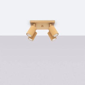 Bodové svietidlo v zlatej farbe 25x25 cm Gleam – Sollux