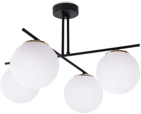 Stropné svietidlo Florence, 4x biele sklenené tienidlo, g