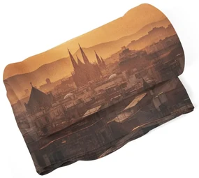 Sablio Deka Barcelona Night Skyline - 150x120 cm