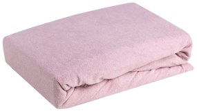 FROTÉ PRESTIERADLO 160X200 CM, VÝŠKA 20 CM PÚDROVO RUŽOVÉ