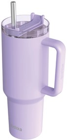 Nerezový termohrnček so slamkou Stream Purple 1200 ml