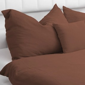 Biante Detské mušelínové posteľné obliečky do postieľky Nature MSN-075 Hnedé Do postieľky 90x120 a 40x60 cm