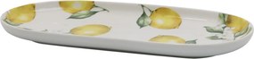Porcelánová tácka s citrónmi Maison Limone Blossom - 25*11*2 cm