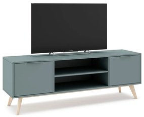 TV stolík sivozelený 140x53x40 cm Pisco – Marckeric