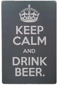 Ceduľa Keep Calm Drink Beer