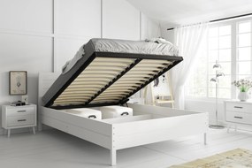 Manželská posteľ CONTINENTAL 140x200 biela