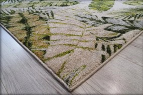 Koberec Green Garden 716-Green s motívom listov – viacfarebný Rozmer: 80x150 cm