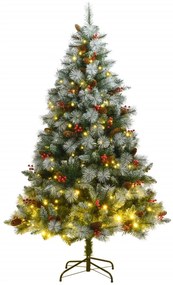 Umelý výklopný vianočný stromček s 300 LED 210 cm 3210214