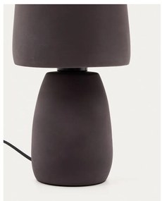 Tmavohnedá stolová lampa (výška 30 cm) Tandy – Kave Home