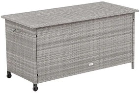 Úložný ratanový box ELEGANZA sivý