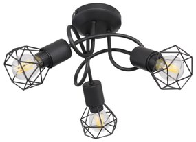 Globo - LED Prisadený luster XARA 3xE14/6W/230V čierna