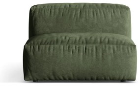 Zelený zamatový modul pohovky (stredový diel) Martina – Micadoni