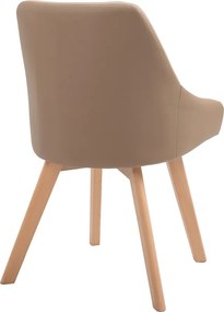 Jedálenská stolička Teza - béžová / buk