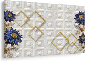 Obraz - Diamantové kvety (90x60 cm)
