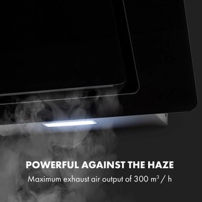 Klarstein Sofia 60, digestor, 60 cm, nástenný, 300 m³/h, dotykové ovládanie, sklenená predná strana, čierny