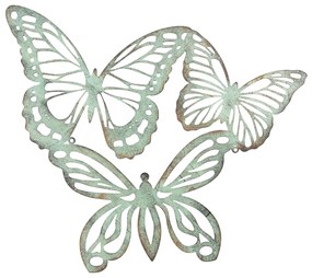 Nástenná dekorácia 3 motýle - 53*45 cm