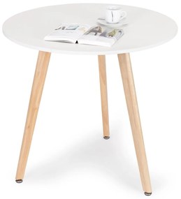 Odkládací stolek LOUIS 80 cm bílý