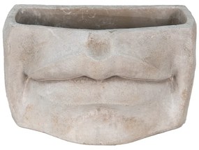 Usmievavý cementový kvetináč Mouth - 27*16*16 cm