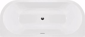 Rea Capri, voľnestojaca akrylová vaňa 170x75 cm, biela, REA-W9801