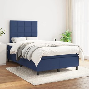 Boxspring posteľ s matracom modrá 120x200 cm látka 3141767